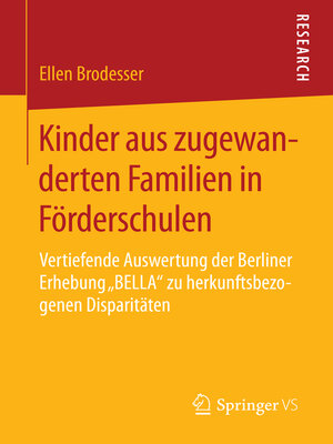cover image of Kinder aus zugewanderten Familien in Förderschulen